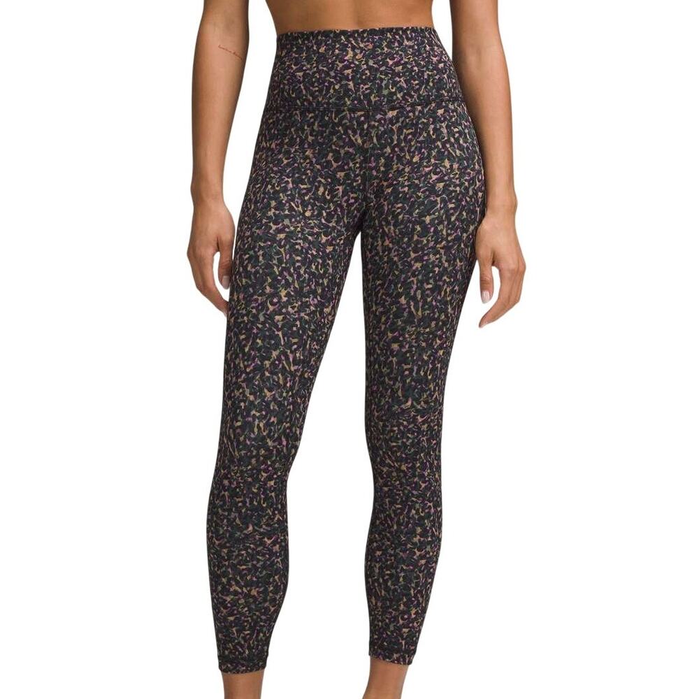 Lululemon Wunder Train High-Rise Tight 25" Fluctuate Micro Pink Multi Size 2 NWT